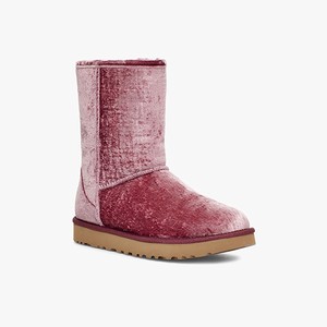 Ugg Classic Short II Velvet Stövlar Dam Vita/Rosa (378906AUG)